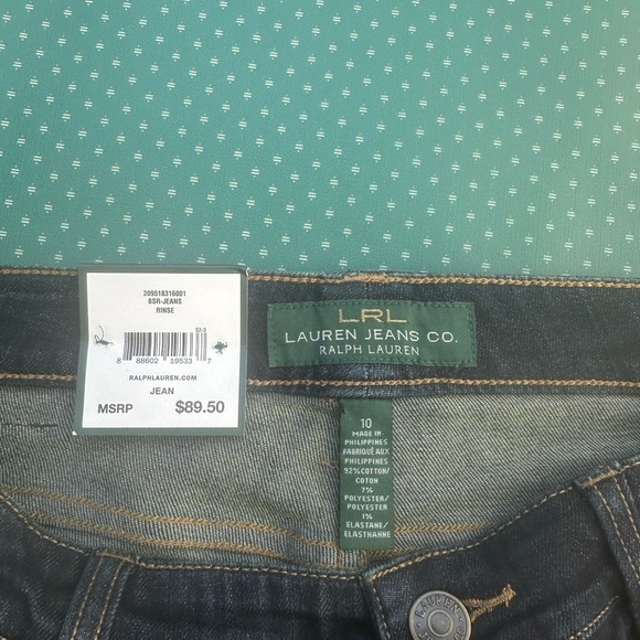 NWT LRL Lauren Jeans Co size 10 x 32 length
Super stretch slim Fit - Picture 7 of 7